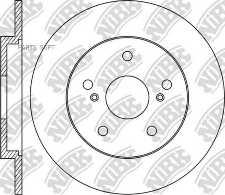 

NIBK RN1949 Диск торм.зад. 1шт