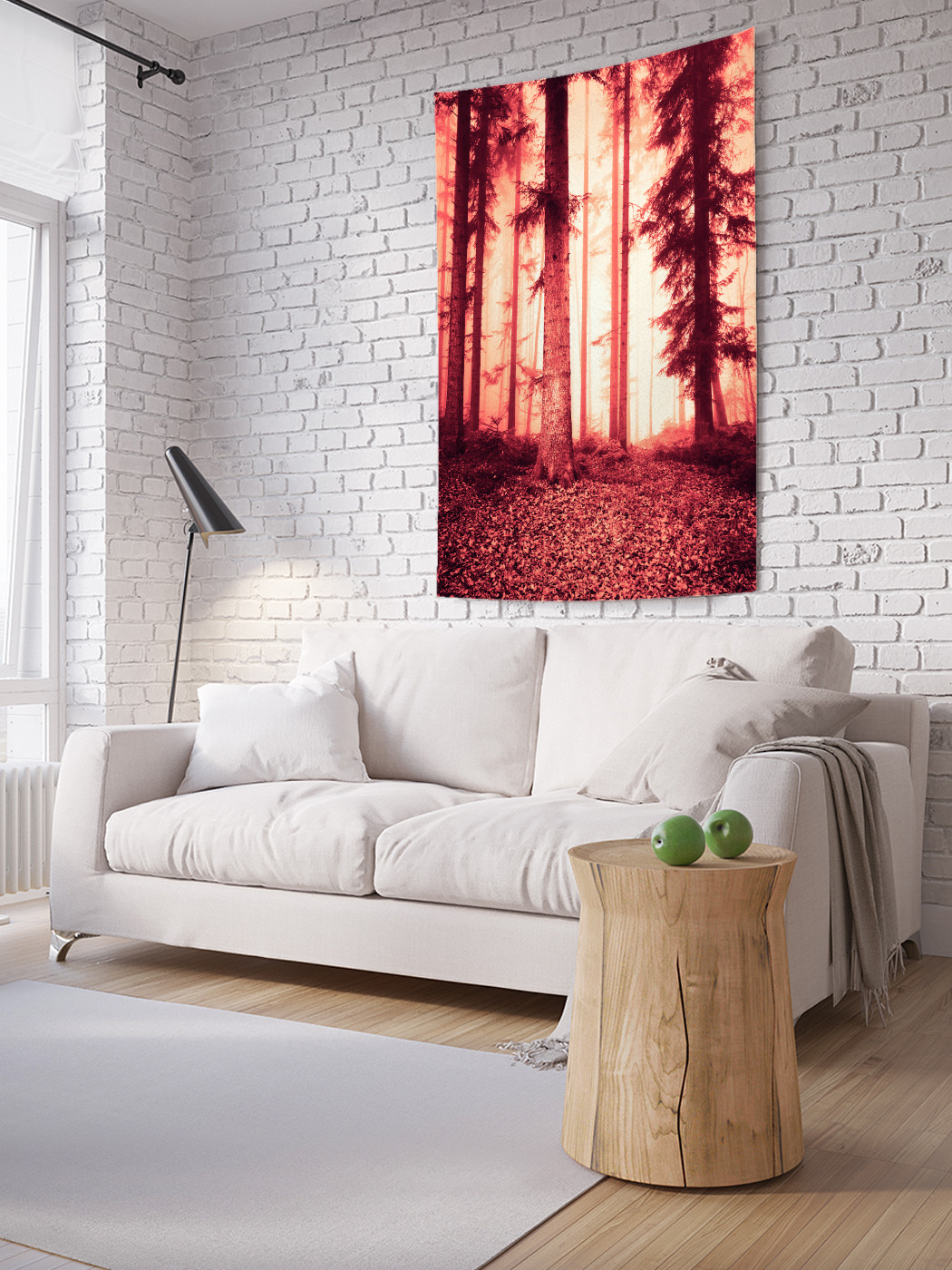 

Вертикальное фотопанно на стену JoyArty Лесная жара 150x200 см, Лесная жара