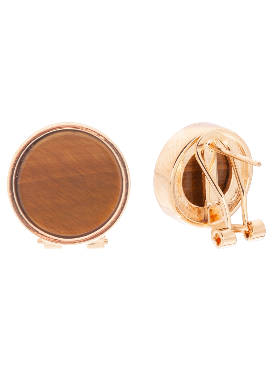 

Серьги из ювелирного сплава Lotus Jewelry 3044E-17ti, тигровый глаз, 3044E-17ti