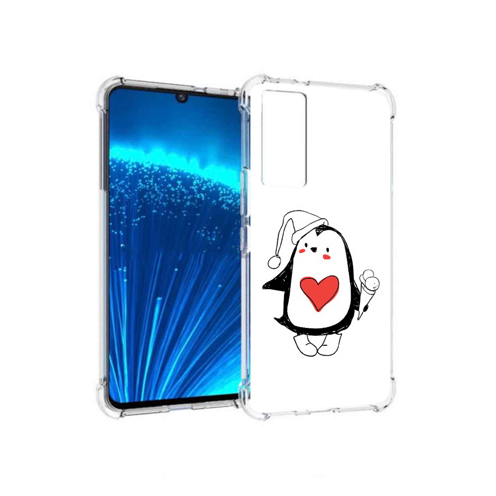 

Чехол MyPads Tocco для Vivo V21E Пингвин с мороженым (PT226954.394.135), Прозрачный, Tocco