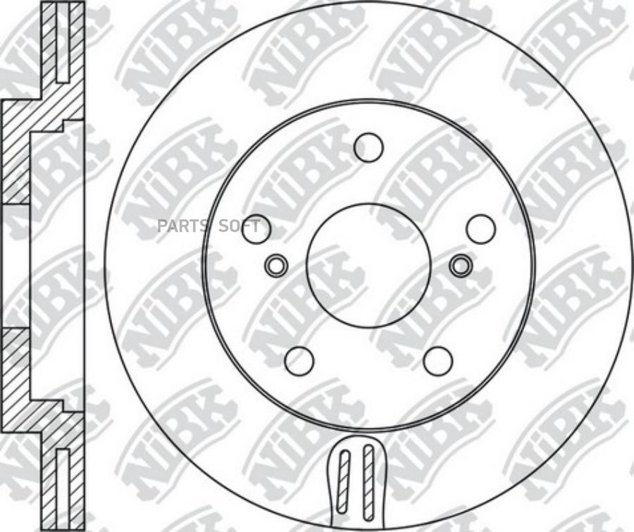 

NIBK RN1775 Диск торм.пер. 1шт