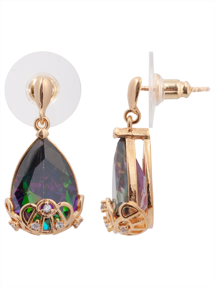 

Серьги из бижутерного сплава Lotus Jewelry 3044E-23Mcz, фианит, 3044E-23Mcz