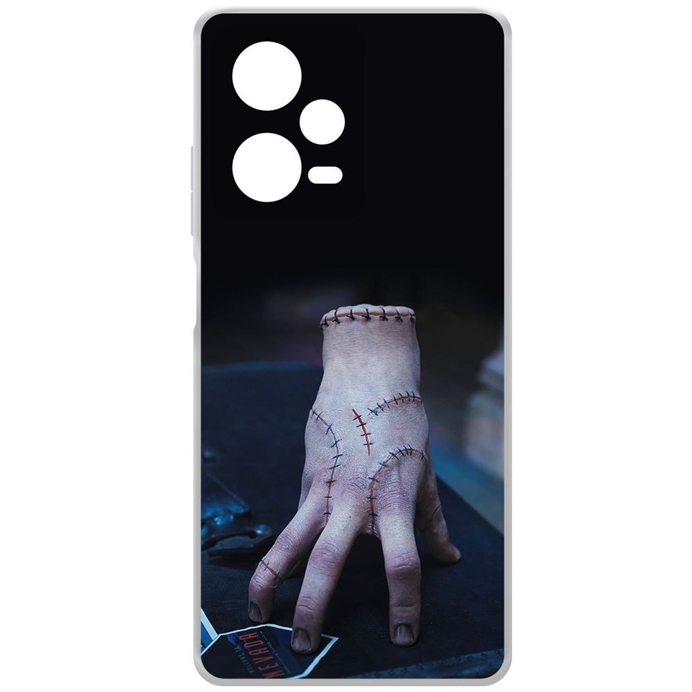 

Чехол-накладка Krutoff Clear Case Уэнсдей Аддамс - Вещь для Xiaomi Redmi Note 12 Pro+ 5G, Прозрачный