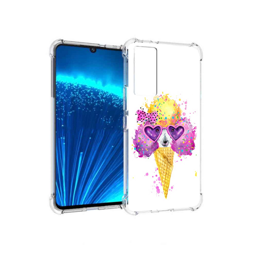 

Чехол MyPads Tocco для Vivo V21E Рожок (PT226954.394.146), Прозрачный, Tocco