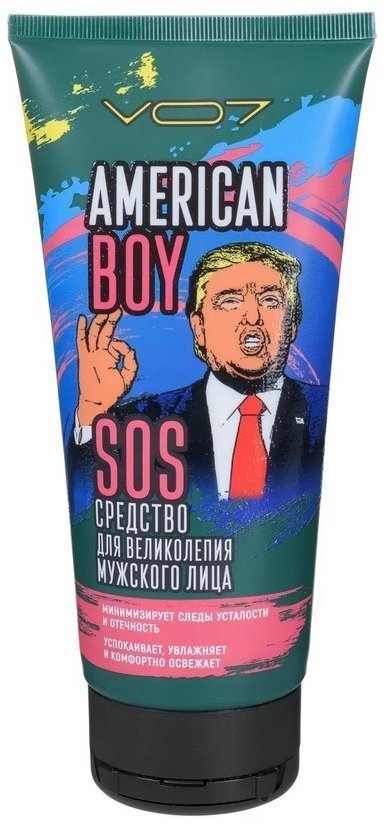 Средство для великолепного мужского лица VO7, SOS, American Boy, 160 мл