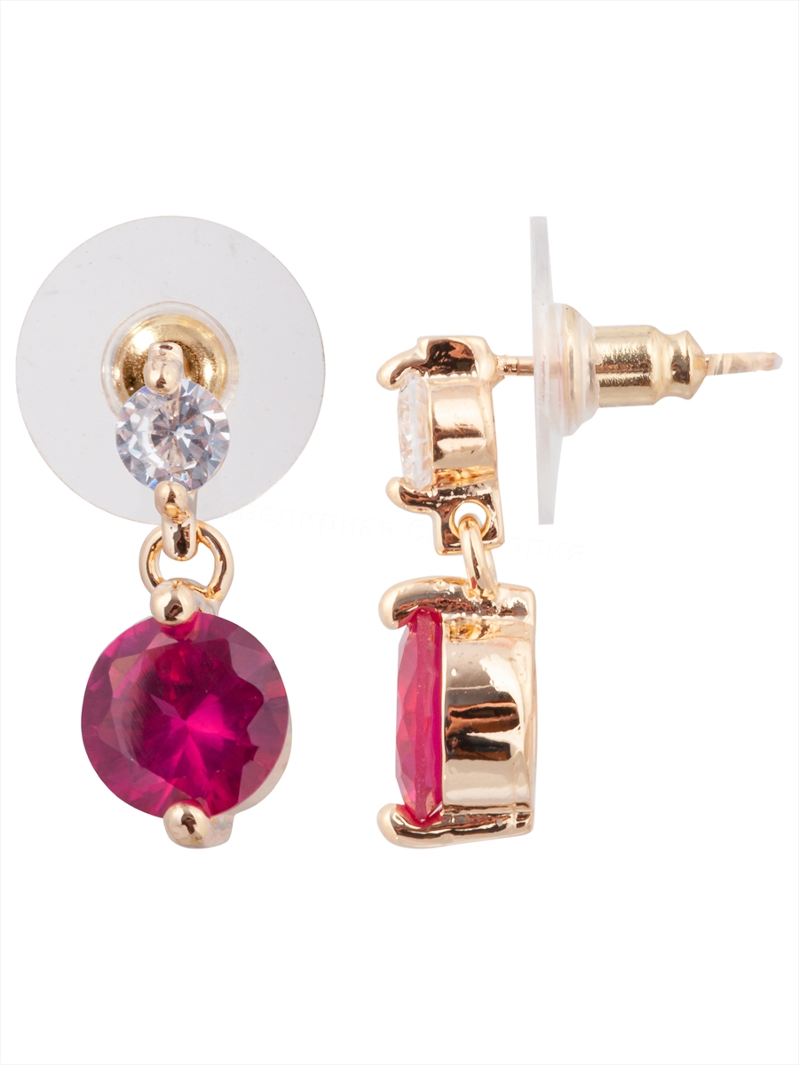 

Серьги из бижутерного сплава Lotus Jewelry 3019E-03Rc, корунд/циркон, 3019E-03Rc