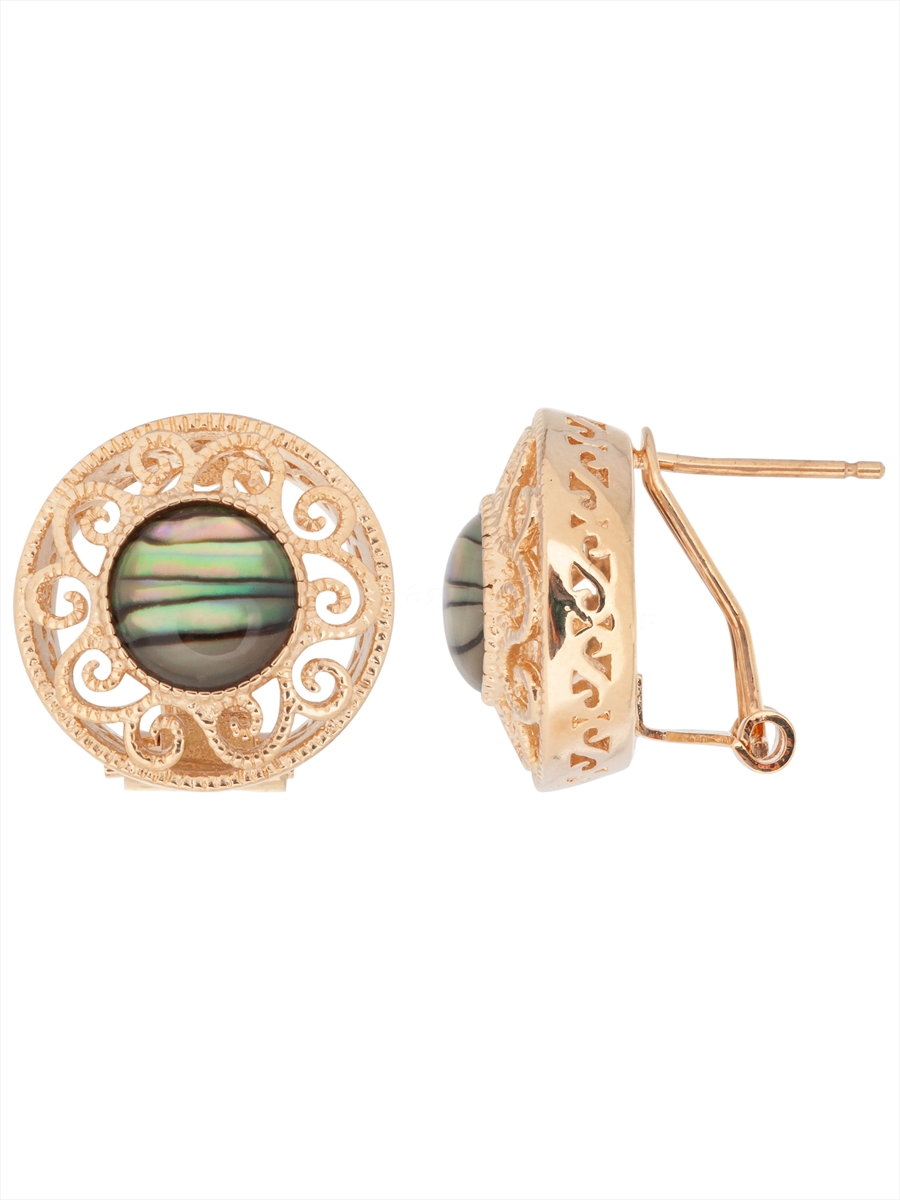 

Серьги из ювелирного сплава Lotus Jewelry 3027E-16AS, ракушка, 3027E-16AS