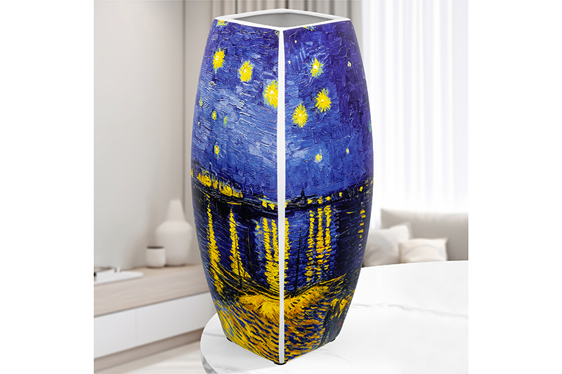 

Ваза Elan Gallery Звездная ночь над Роной, 3,15 л 12,5х12,5х30 см, квадратная