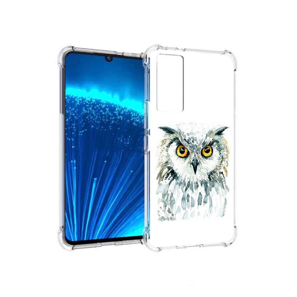

Чехол MyPads Tocco для Vivo V21E Серьезная сова (PT226954.394.156), Прозрачный, Tocco