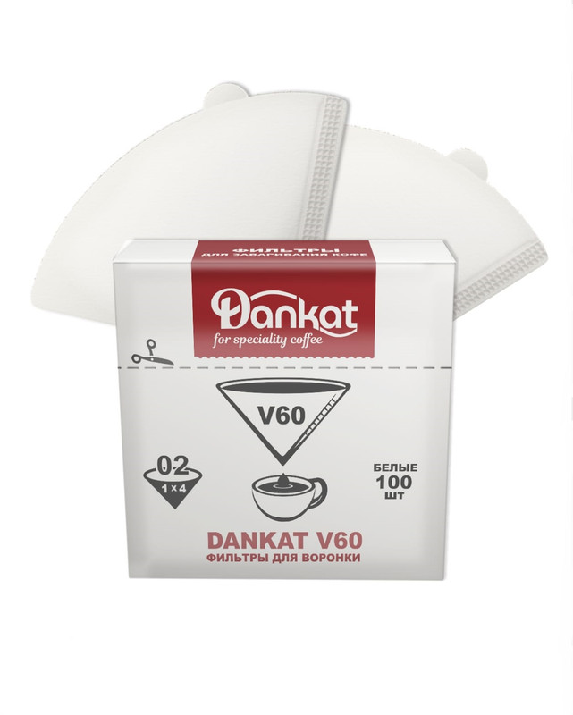 фото Фильтры бумажные dankat v60 для пуровера