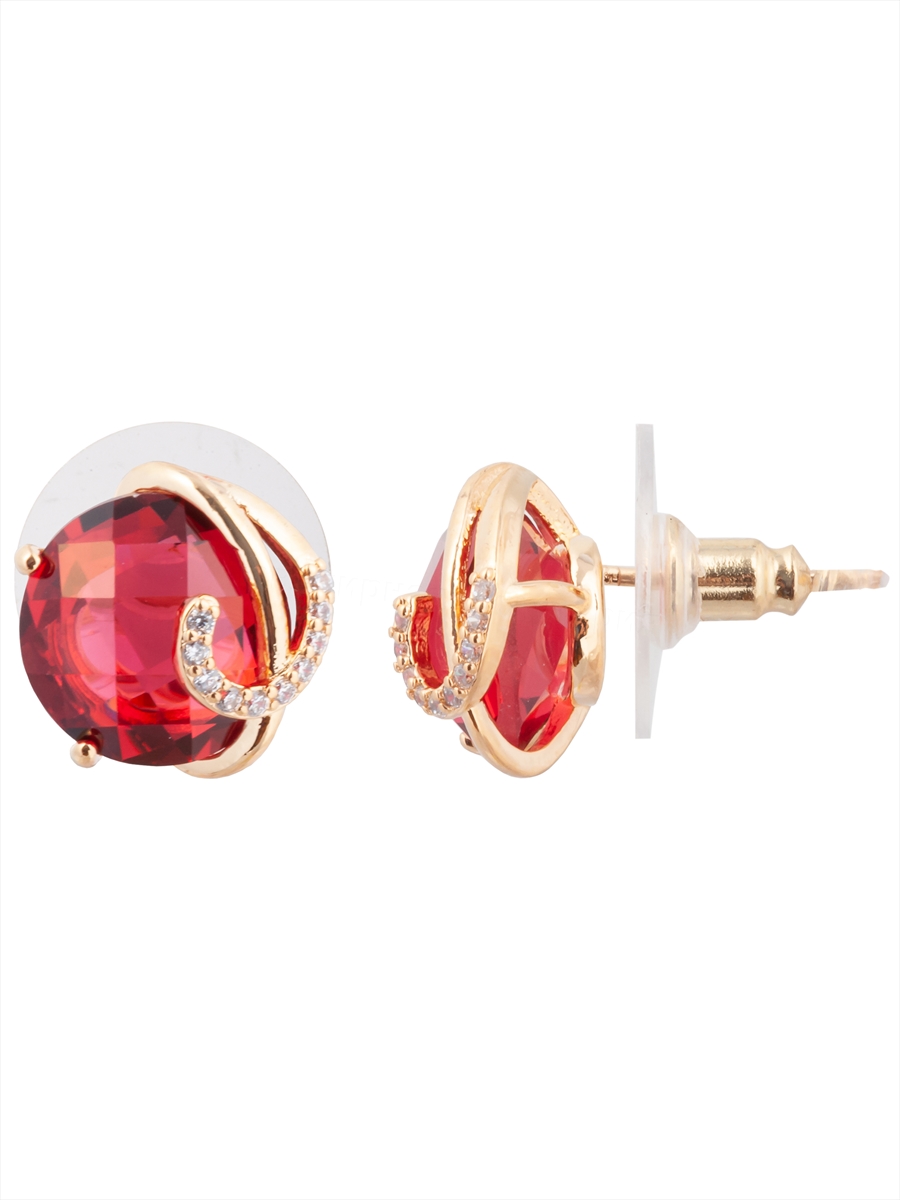 

Серьги из бижутерного сплава Lotus Jewelry 3043E-07Rc, корунд/циркон, 3043E-07Rc