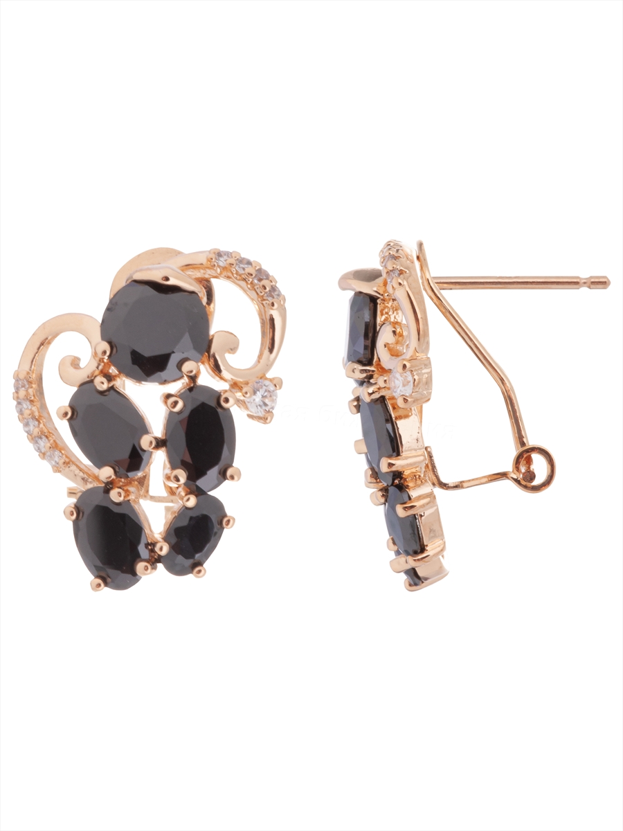 

Серьги из ювелирного сплава Lotus Jewelry 3033E-12Bcz, фианит, 3033E-12Bcz