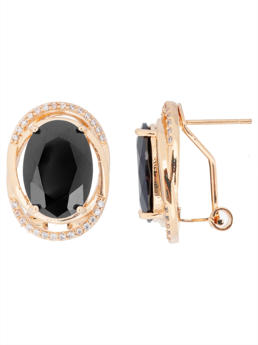 

Серьги из ювелирного сплава Lotus Jewelry 3043E-21Bcz, фианит, 3043E-21Bcz