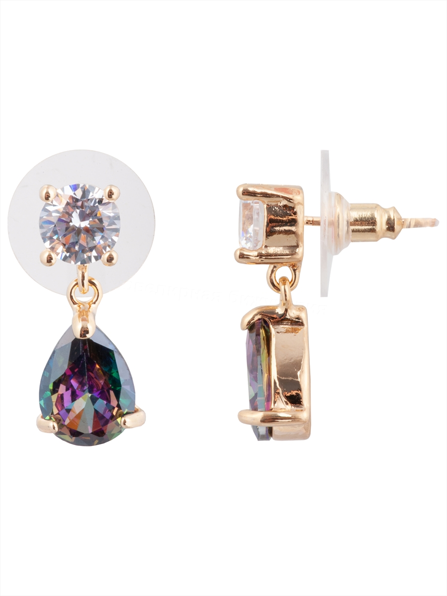 

Серьги из ювелирного сплава Lotus Jewelry 393E-40Mcz, фианит, 393E-40Mcz