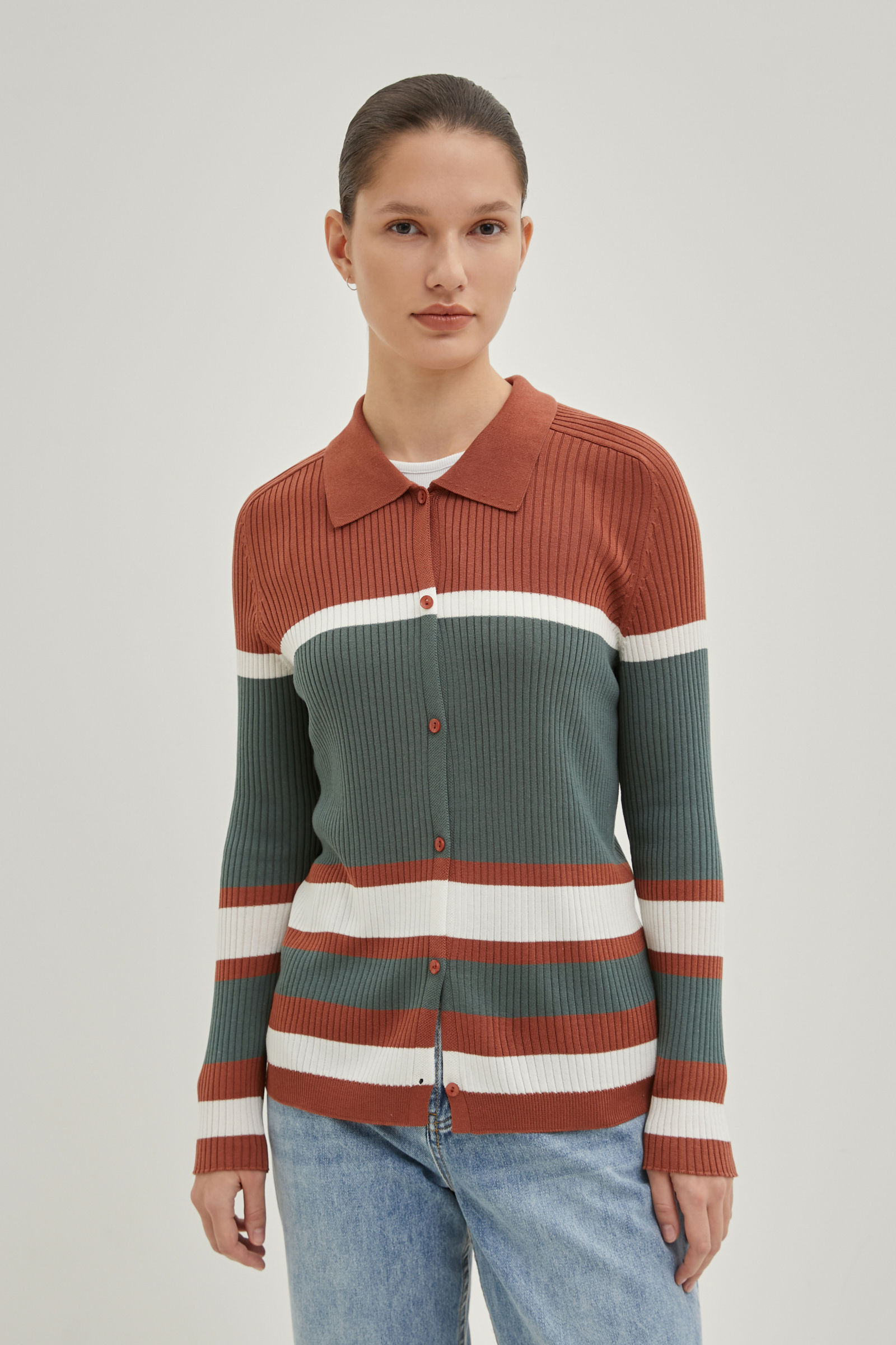 

Кардиган женский Finn Flare FBE11143 разноцветный XS, FBE11143