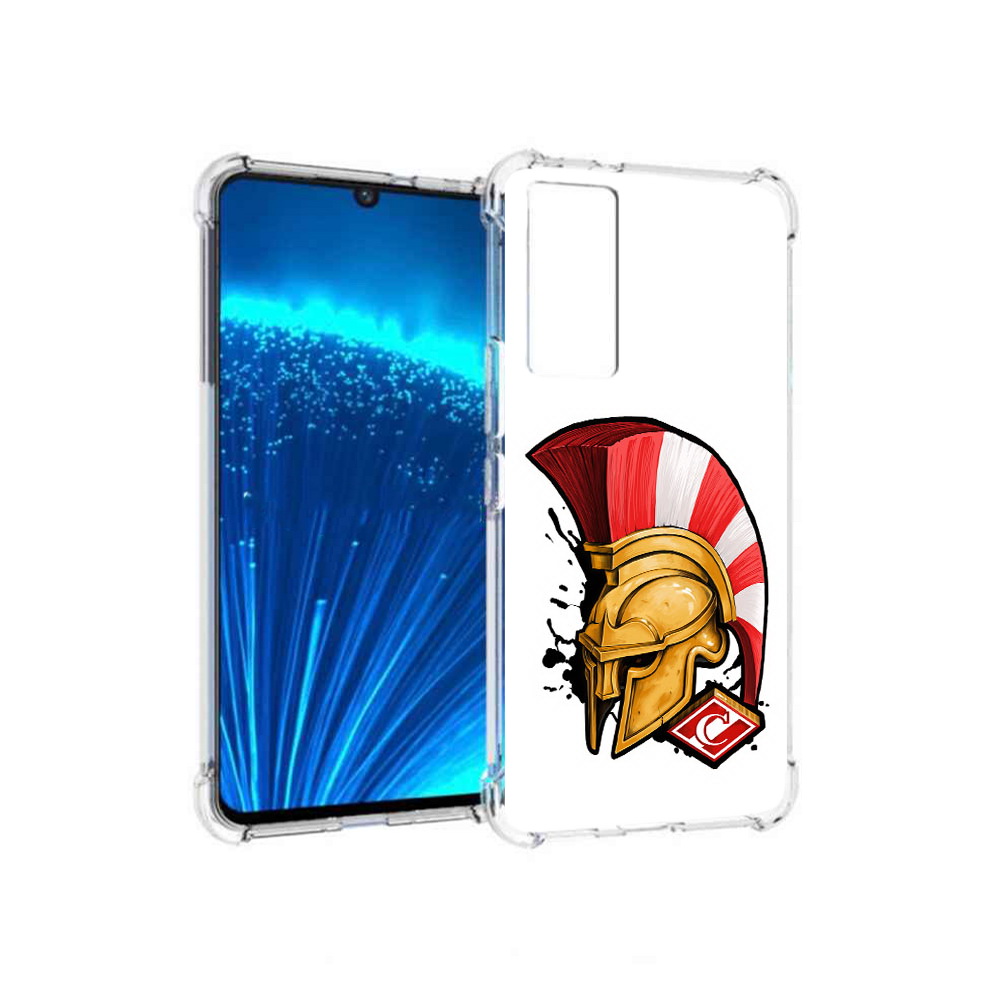 

Чехол MyPads Tocco для Vivo V21E ФК спартак шлем (PT226954.394.185), Прозрачный, Tocco