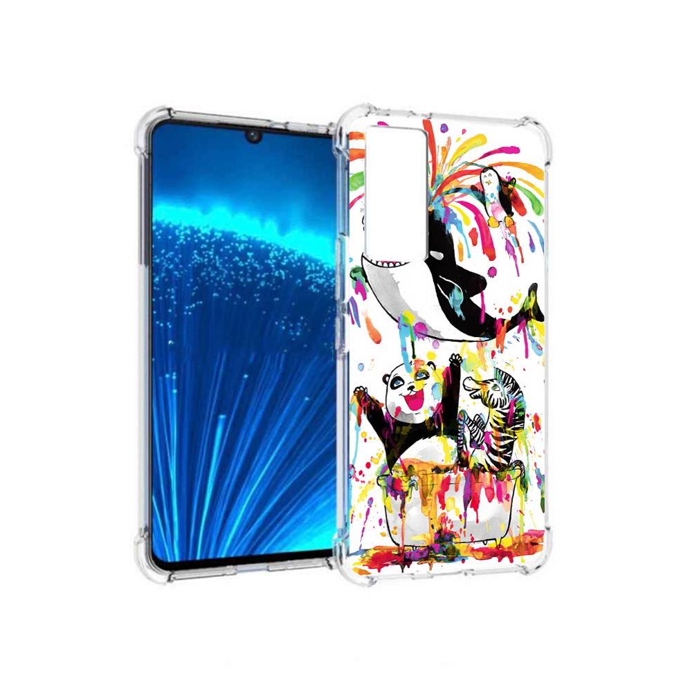 

Чехол MyPads Tocco для Vivo V21E Хиппи кит (PT226954.394.191), Прозрачный, Tocco