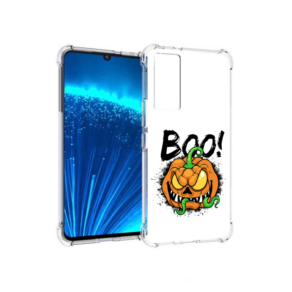 

Чехол MyPads Tocco для Vivo V21E Хэллоуин бу (PT226954.394.193), Прозрачный, Tocco