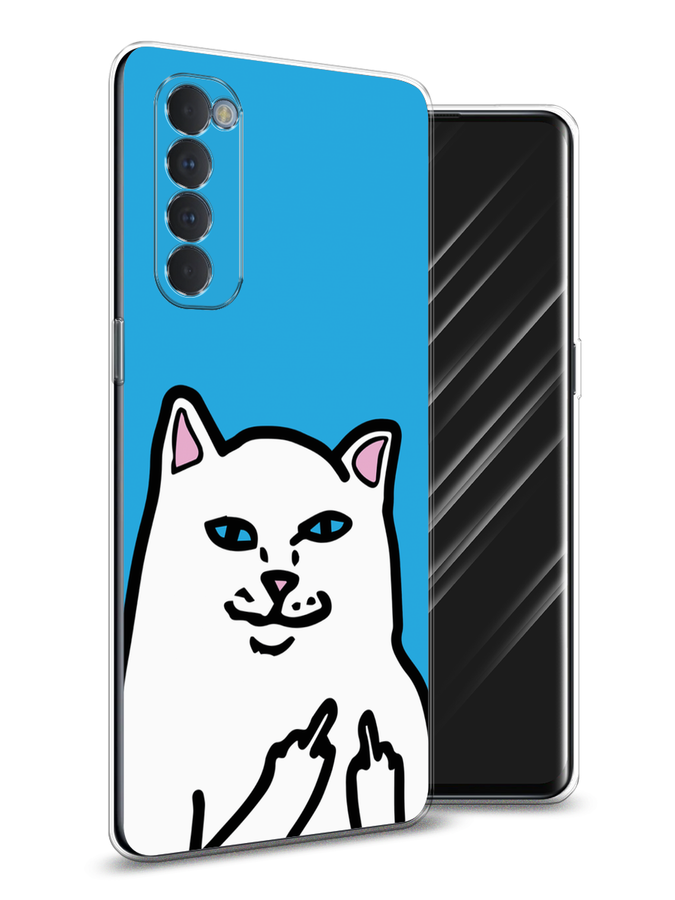 

Чехол Awog на Oppo Reno 4 Pro "Кот жесть", Разноцветный, 258950-9