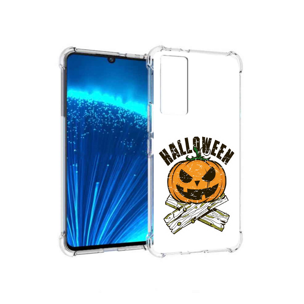 

Чехол MyPads Tocco для Vivo V21E Хэллоуин доски тыква (PT226954.394.194), Прозрачный, Tocco