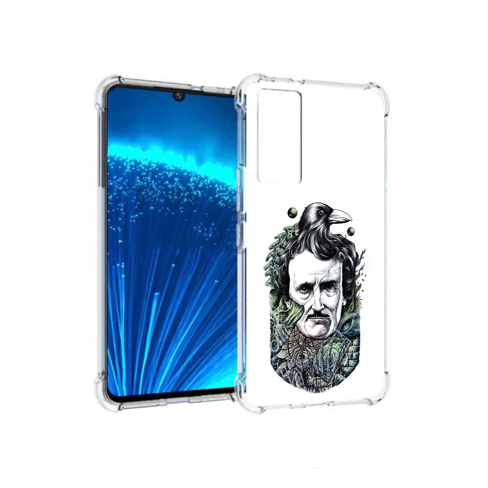 

Чехол MyPads Tocco для Vivo V21E Эдгар Аллан с вороном (PT226954.394.203), Прозрачный, Tocco