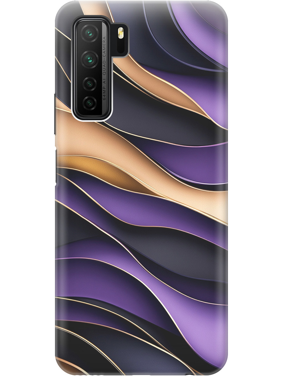 

Силиконовый чехол на Honor 30S / Huawei Nova 7 SE с принтом "Сиреневые волны", Прозрачный;фиолетовый;черный, 722946131