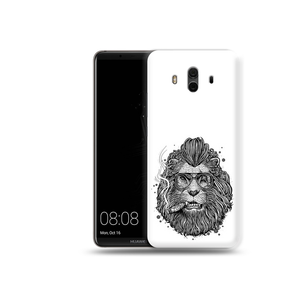 

Чехол MyPads Tocco для Huawei Mate 10 курящий лев (PT88364.53.432), Прозрачный, Tocco