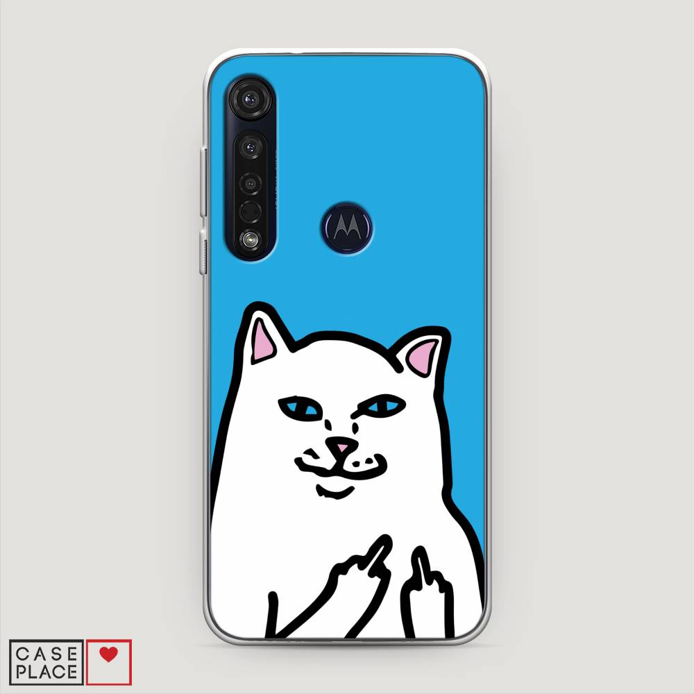 

Чехол Awog на Motorola Moto G8 Plus "Кот жесть", Разноцветный, 241450-9