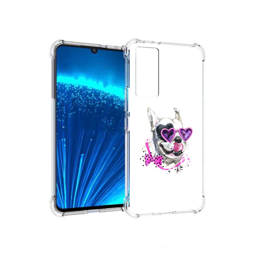 

Чехол MyPads Tocco для Vivo V21E акварельный пёс (PT226954.394.218), Прозрачный, Tocco