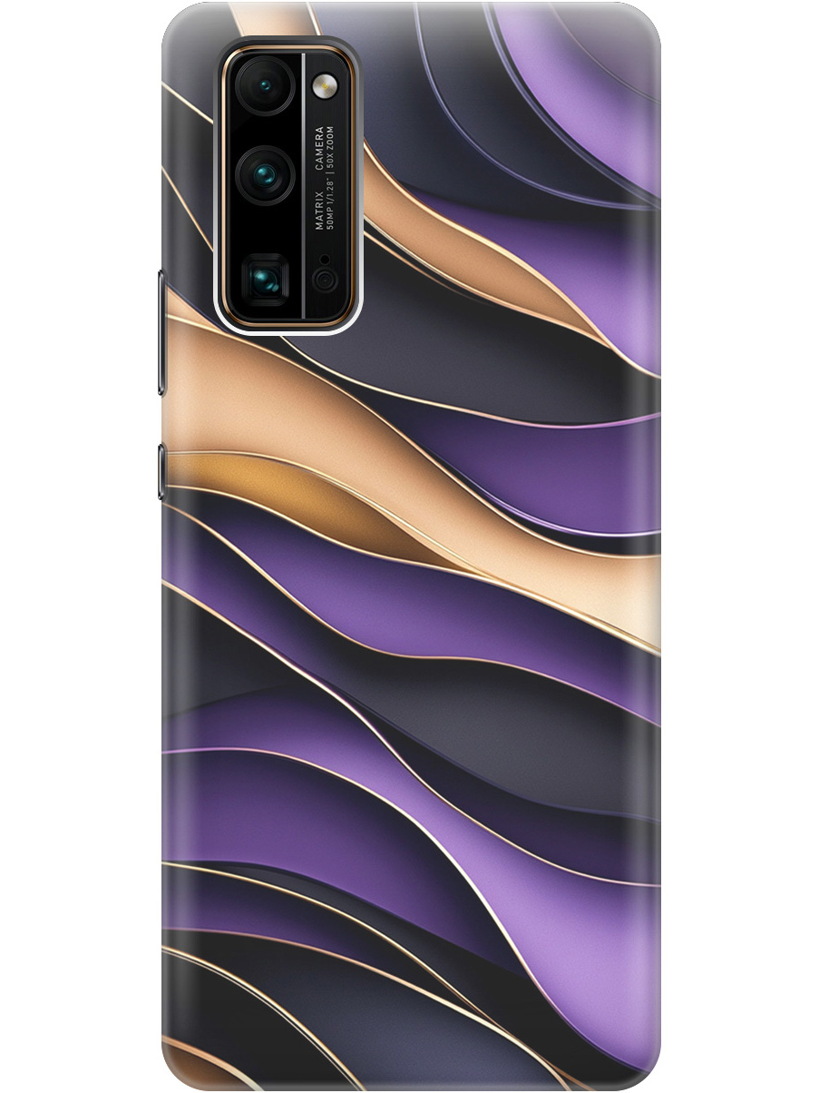 

Силиконовый чехол на Honor 30 Pro+ с принтом "Сиреневые волны", Прозрачный;фиолетовый;черный, 722945931