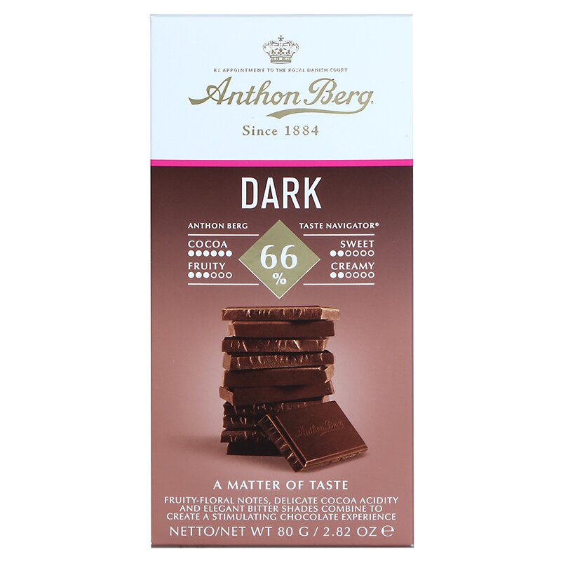 Шоколад Anthon Berg темный 80 г