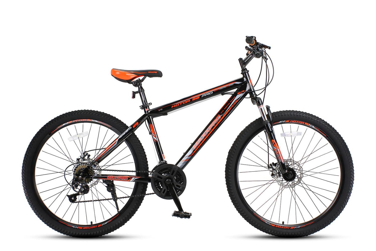 фото Велосипед katar pro 26 черный/оранжевый maxxpro