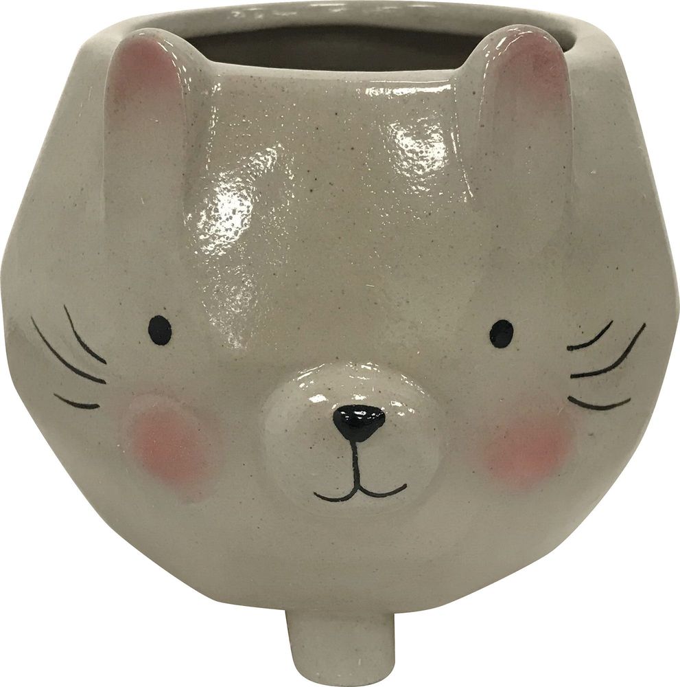 

Горшок керамика темно-серый 12x11x11 см