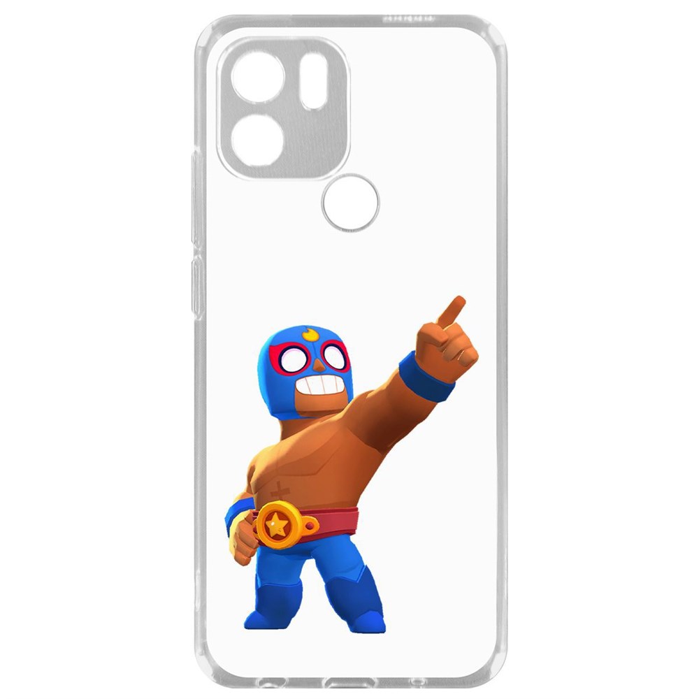 

Чехол-накладка Krutoff Clear Case Brawl Stars-Эль Примо для Xiaomi Redmi A2+, Прозрачный