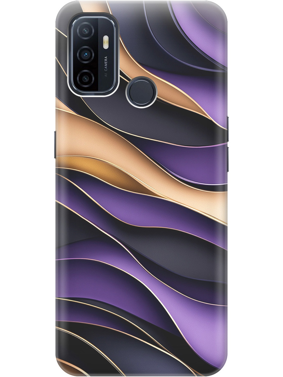 

Силиконовый чехол на Oppo A53 (2020) / A32 с принтом "Сиреневые волны", Прозрачный;фиолетовый;черный, 726148731