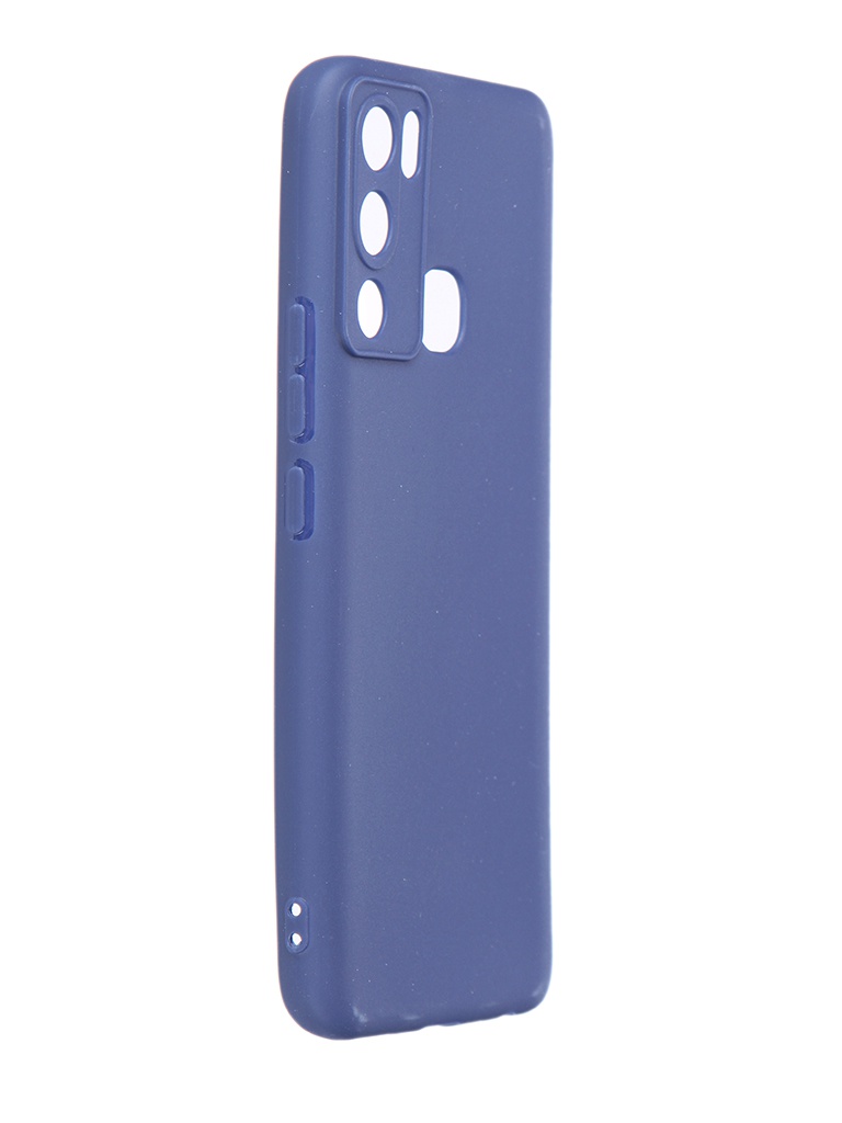 фото Чехол df для infinix hot 12i silicone blue incase-08 df-group