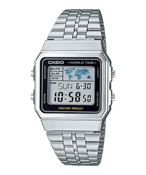 фото Наручные часы мужские casio a-500wa-1d серебристые