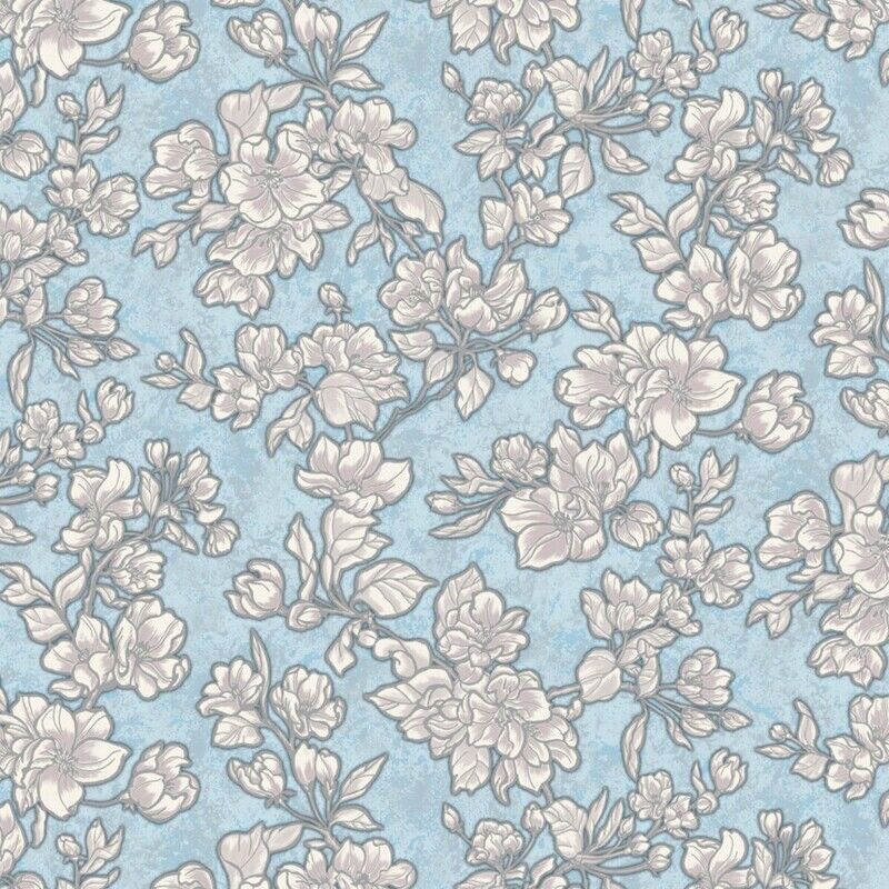 

Обои голубые Anturage Jasmine 168442-27 1,06x10м