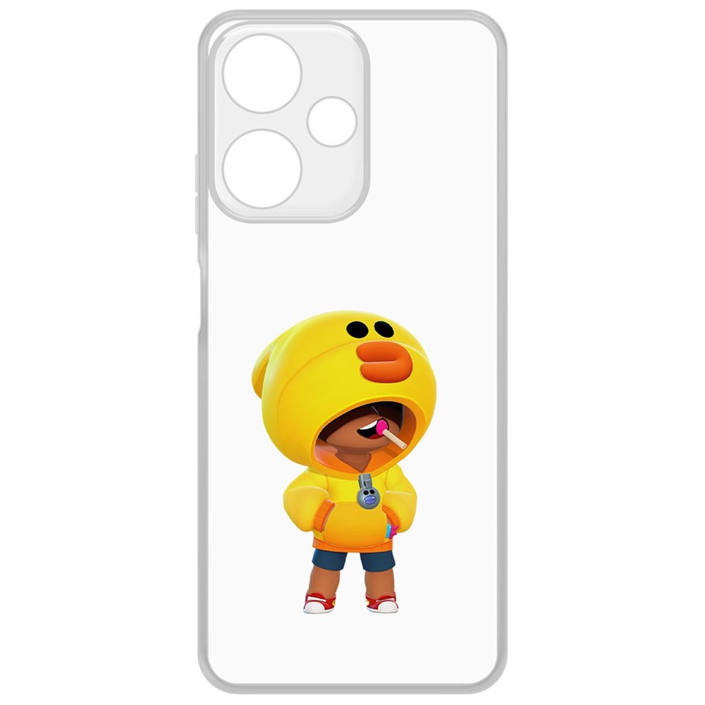 

Чехол-накладка Krutoff Clear Case Brawl Stars-Леон Салли для Infinix Hot 30 Play, Прозрачный