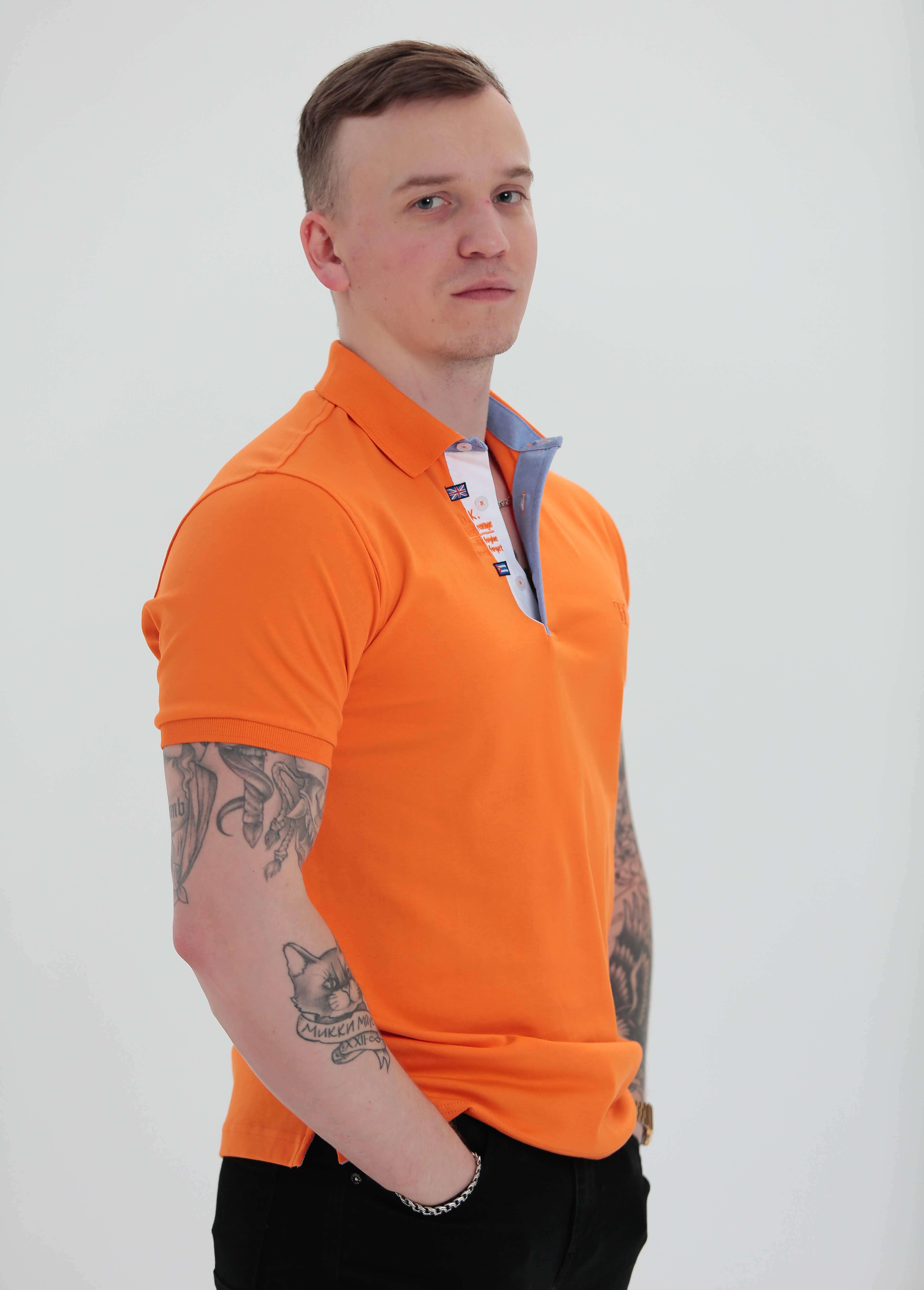 Футболка мужская ТД Коллекция KR1050 оранжевая 2XL