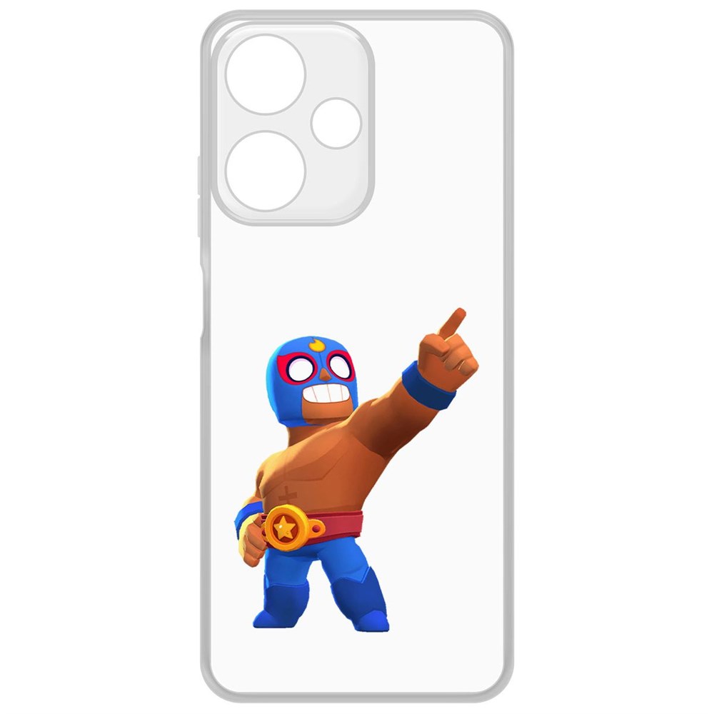

Чехол-накладка Krutoff Clear Case Brawl Stars-Эль Примо для Infinix Hot 30 Play, Прозрачный
