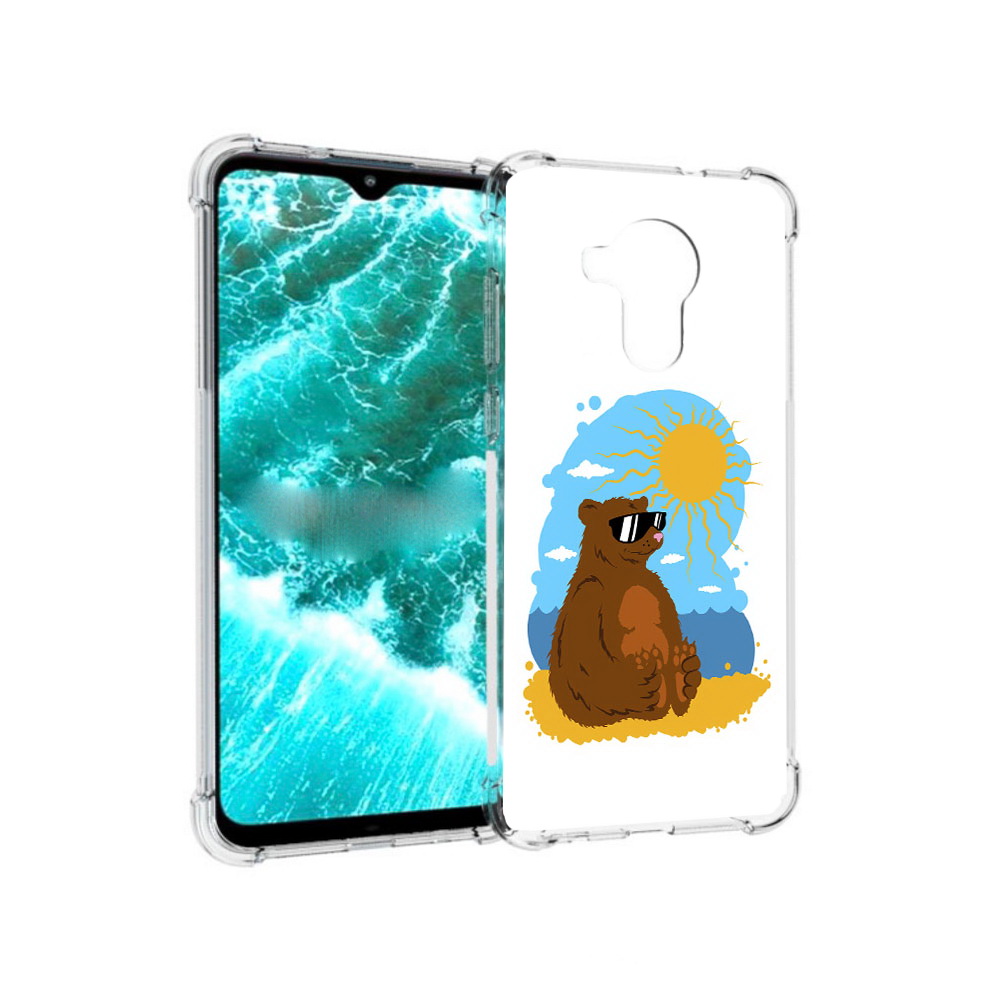 

Чехол MyPads Tocco для Nokia C30 медведь на чиле (PT227054.117.468), Прозрачный, Tocco