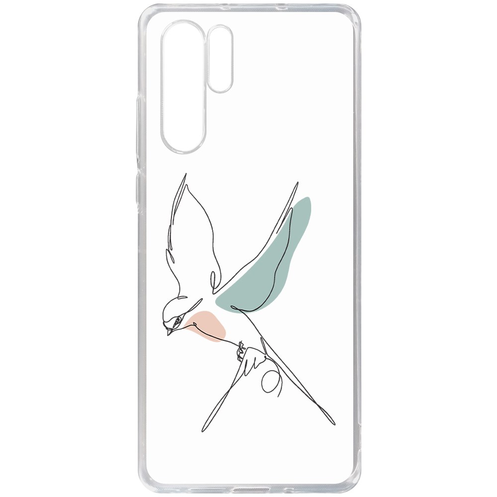 

Чехол-накладка Krutoff Clear Case Полет для Huawei P30 Pro