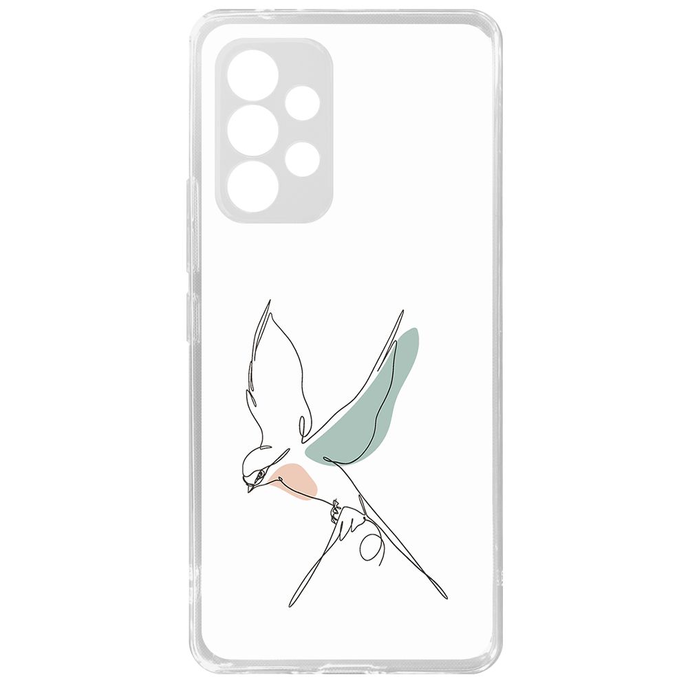 

Чехол-накладка Krutoff Clear Case Полет для Samsung Galaxy A53 5G (A536), Прозрачный