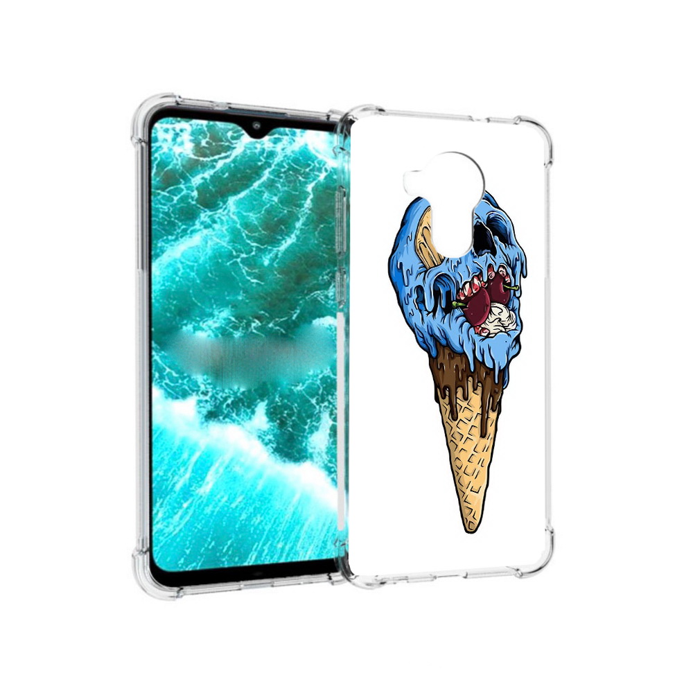 

Чехол MyPads Tocco для Nokia C30 мороженное череп (PT227054.117.484), Прозрачный, Tocco