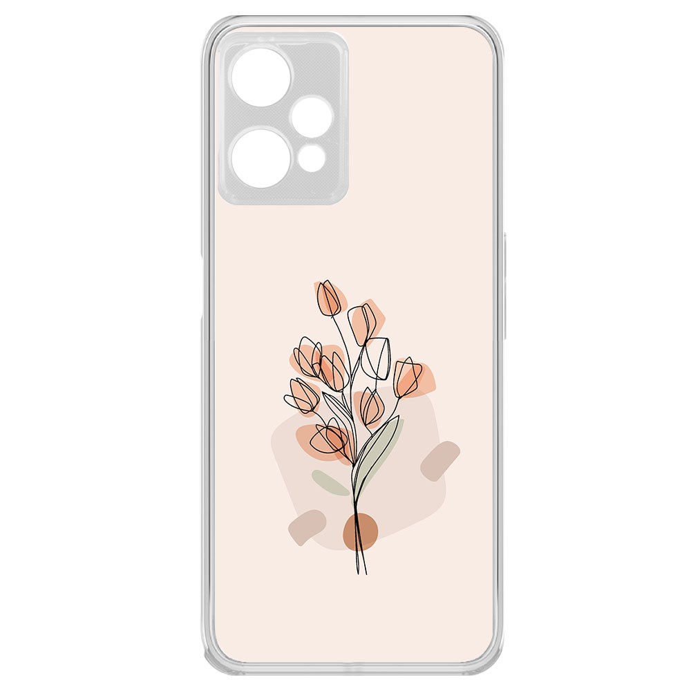 

Чехол-накладка Krutoff Clear Case Букет тюльпанов для Realme 9 Pro, Прозрачный