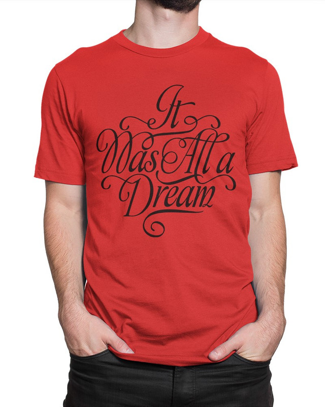 фото Футболка мужская dreamshirts the notorious big - it was all a dream красная m