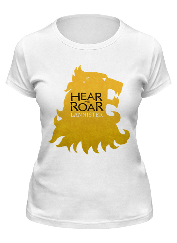

Футболка женская Printio House lannister белая S, House lannister