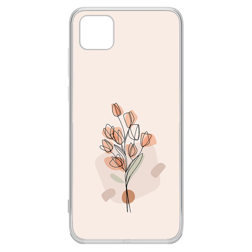 

Чехол-накладка Krutoff Clear Case Букет тюльпанов для Huawei Y5P