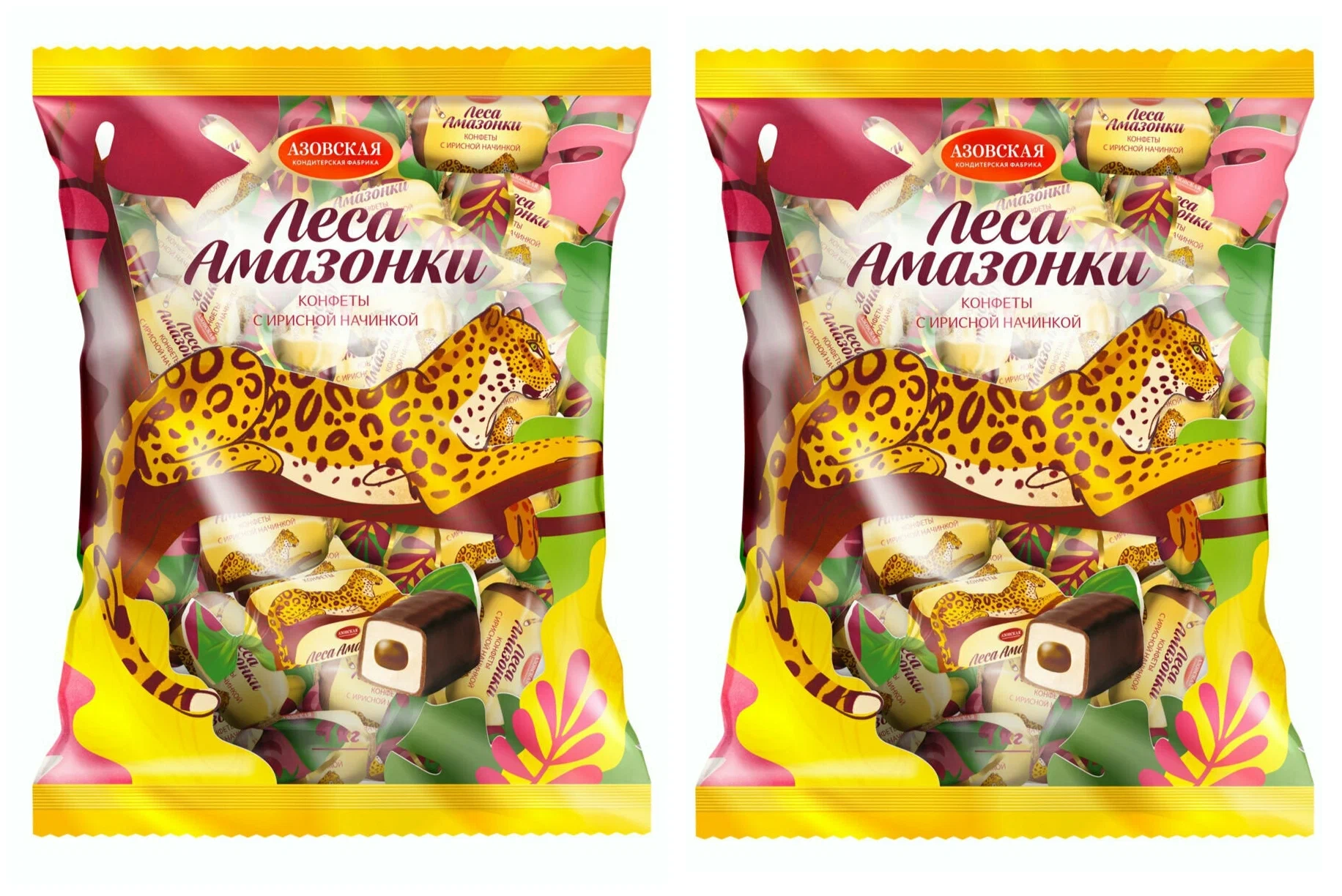 

Конфеты Азовская КФ Помадные Леса Амазонки, 250 г х 2 шт